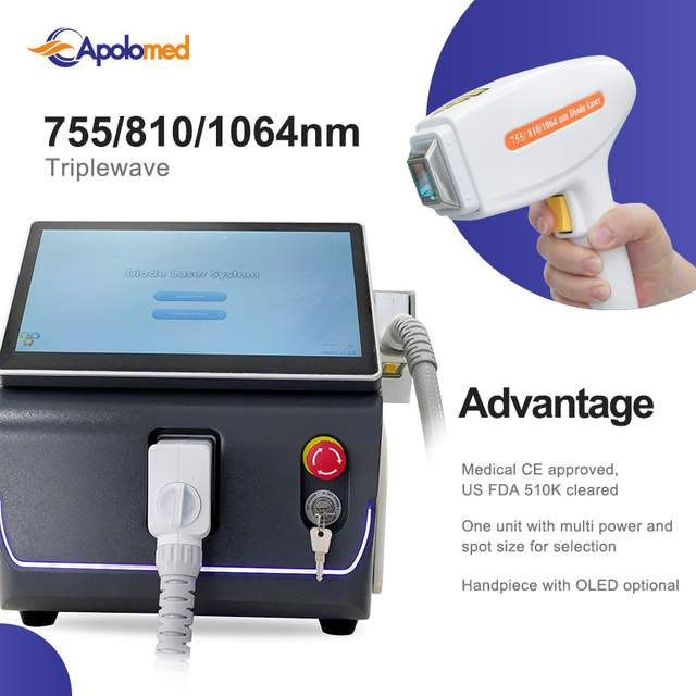 ポータブルダイオードレーザー脱毛 Tuv Medical CE & USA FDA 承認